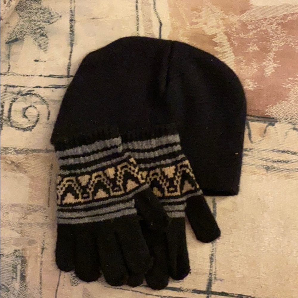 Kids hat and gloves